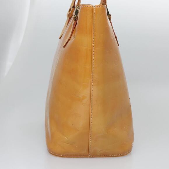 LOUIS VUITTON Monogram Vernis Houston Hand Bag Beige M91004 - Picture 5 of 16